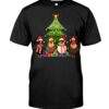 Merry Christmas Chickens Christmas Farm T Shirt 1.jpg